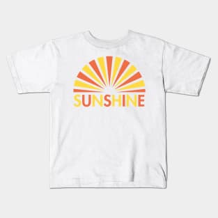 Retro Sunshine-Sun Kids T-Shirt